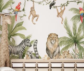 le safari est arrive chez vous papier peint pour la chambre denfant papiers peints demural