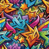 Explosion de couleurs et formes dynamiques