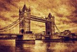 Londres gothique en sépia intense
