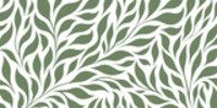 Motif végétal blanc sur fond vert
