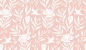 Motif vintage en blanc sur fond rose