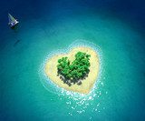 Paradis turquoise au cœur d'une île