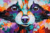 Portrait vibrant aux coups de pinceau expressifs