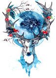 Rêverie hivernale sous la lune bleue