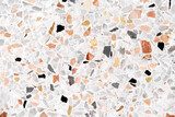 Surface en terrazzo multicolore