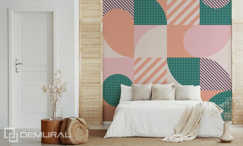 le climat geometrique des annees 1960 papier peint pour le chambres a coucher papiers peints demural