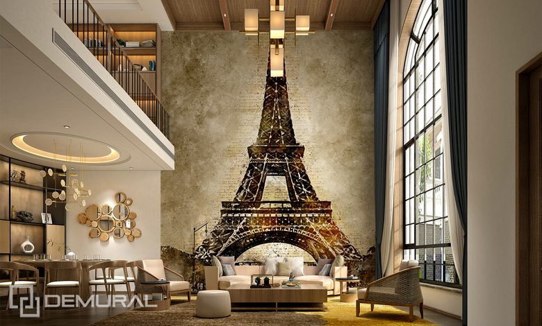la grande murale dans la maison pourquoi pas papiers peints tour eiffel papiers peints demural