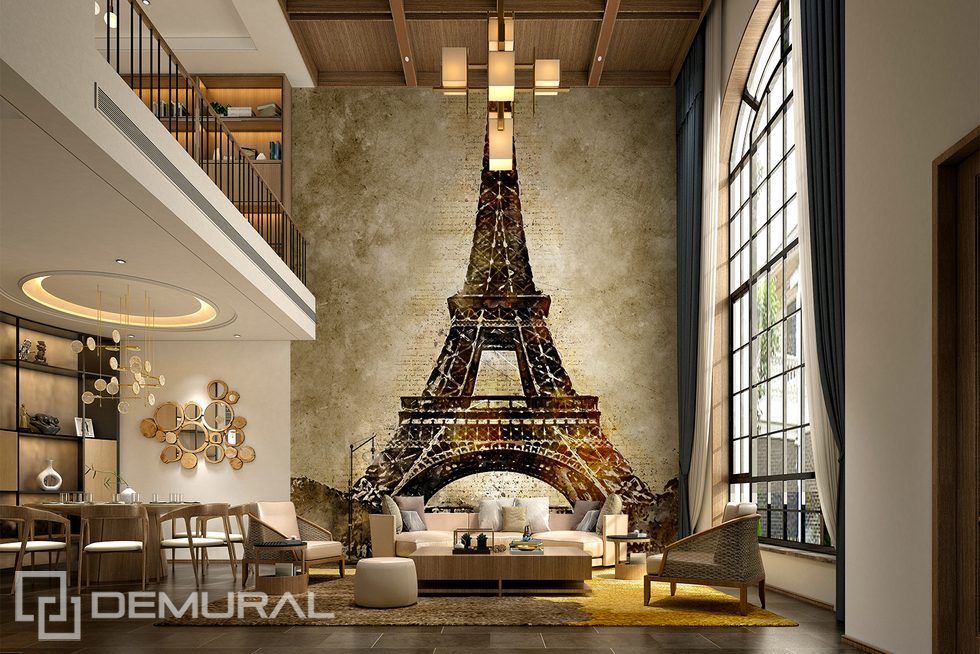 La grande murale dans la maison? Pourquoi pas! Papiers peints Tour Eiffel Papiers peints Demural