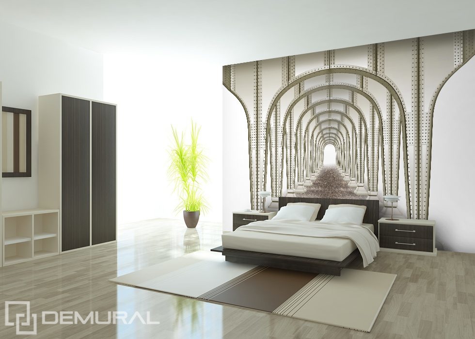 Tunnel symétrique Papier peint pour le chambres à coucher Papiers peints Demural