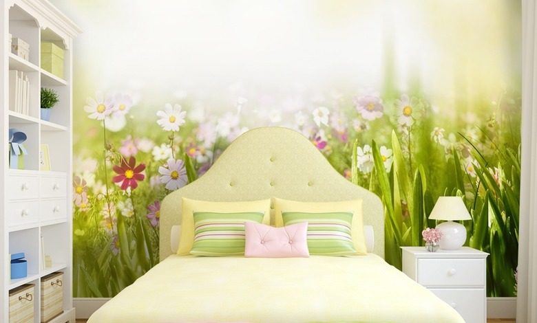un printemps joyeux papier peint pour la chambre denfant papiers peints demural