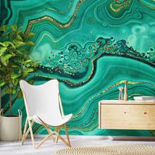 Un-ocean-de-magnifiques-turquoises-papiers-peints-abstraction-papiers-peints-demural