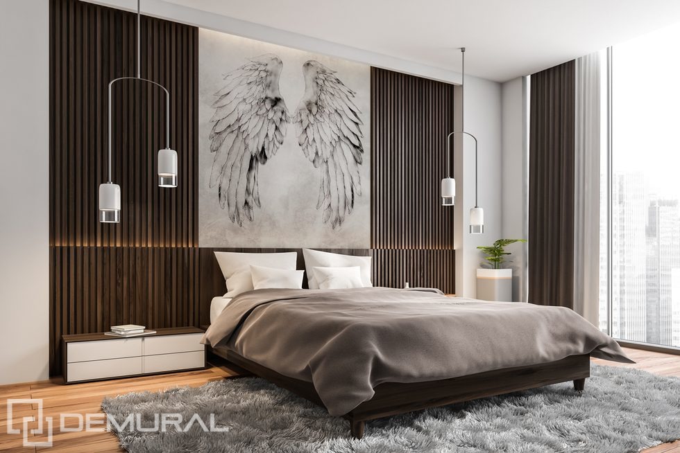 Les ailes du silence et de l’élégance Papier peint pour le chambres à coucher Papiers peints Demural