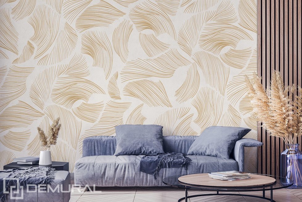 Un rythme subtil de lignes en version contemporaine Papier peint pour le salon Papiers peints Demural