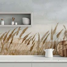 Herbes-aquarellees-a-la-lumiere-dautomne-papiers-peints-de-paysage-papiers-peints-demural