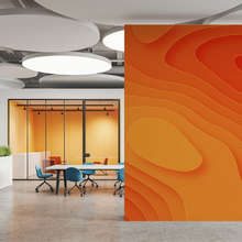 Abstraction-energique-en-tons-oranges-papiers-peints-abstraction-papiers-peints-demural