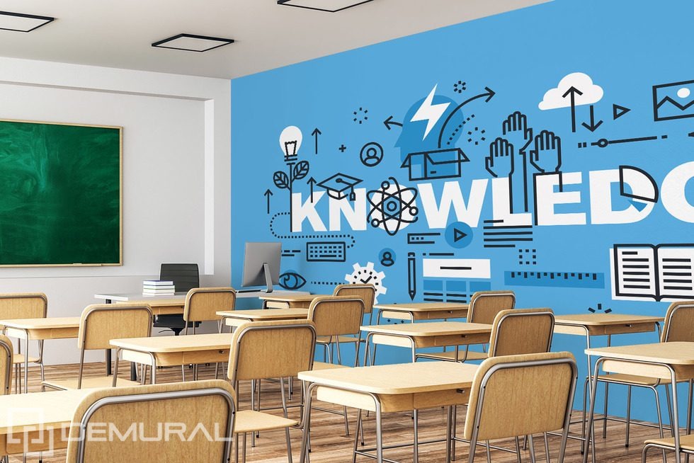 Énergie éducative en style moderne Papiers peints pour le bureau Papiers peints Demural
