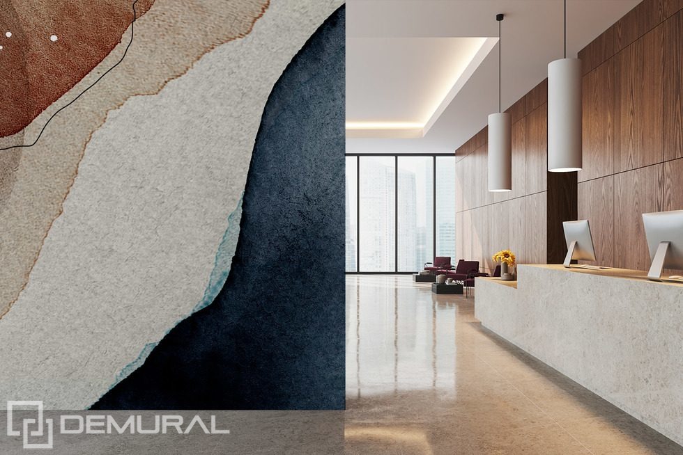 Composition artistique dans des textures terrestres Papiers peints pour le bureau Papiers peints Demural