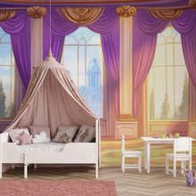 Salle-de-princesse-feerique-au-coucher-du-soleil-papier-peint-pour-la-chambre-denfant-papiers-peints-demural