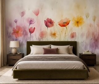 palette douce de fleurs dans une composition harmonieuse papiers peints fleurs papiers peints demural