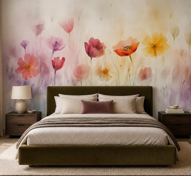 palette douce de fleurs dans une composition harmonieuse papiers peints fleurs papiers peints demural