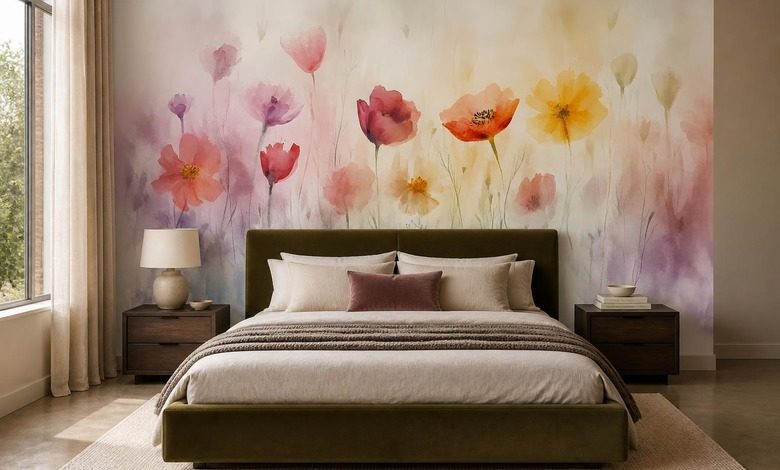 palette douce de fleurs dans une composition harmonieuse papiers peints fleurs papiers peints demural