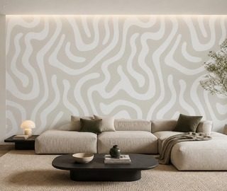 jeu subtil de lignes aux couleurs naturelles papier peint pour le salon papiers peints demural