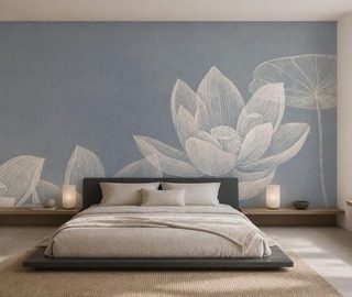 lumiere diffuse mettant en valeur une fleur delicate papier peint pour le chambres a coucher papiers peints demural