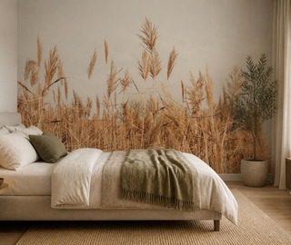 style naturaliste du motif vegetal papier peint pour le chambres a coucher papiers peints demural