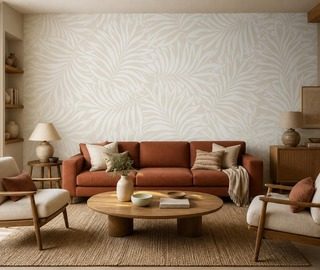 papier peint elegant a motif de feuilles delicates papier peint pour le salon papiers peints demural