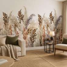 Decoration-elegante-avec-des-herbes-de-la-pampa-papier-peint-pour-le-salon-papiers-peints-demural