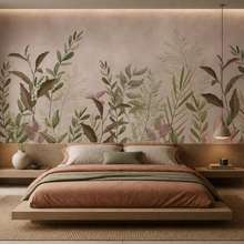 Contraste-des-feuilles-chaudes-et-du-fond-frais-papier-peint-pour-le-chambres-a-coucher-papiers-peints-demural