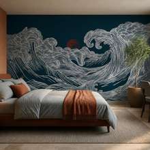 Lumiere-du-coucher-de-soleil-sur-un-motif-ondulant-papier-peint-pour-le-chambres-a-coucher-papiers-peints-demural