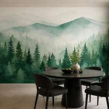 Panorama-brumeuse-dune-foret-de-montagne-papiers-peints-foret-papiers-peints-demural