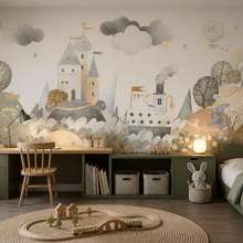 Rythme-doux-et-palette-dun-panorama-feerique-sur-le-mur-posters-pour-chambre-denfant-affiches-demural