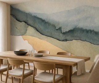 couches pastelees dun paysage en style aquarelle papiers peints abstraction papiers peints demural