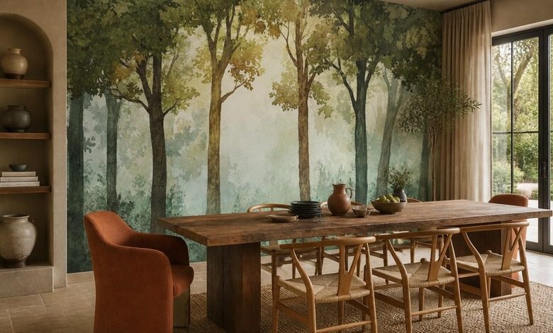 les arbres formant une foret naturelle papiers peints foret papiers peints demural