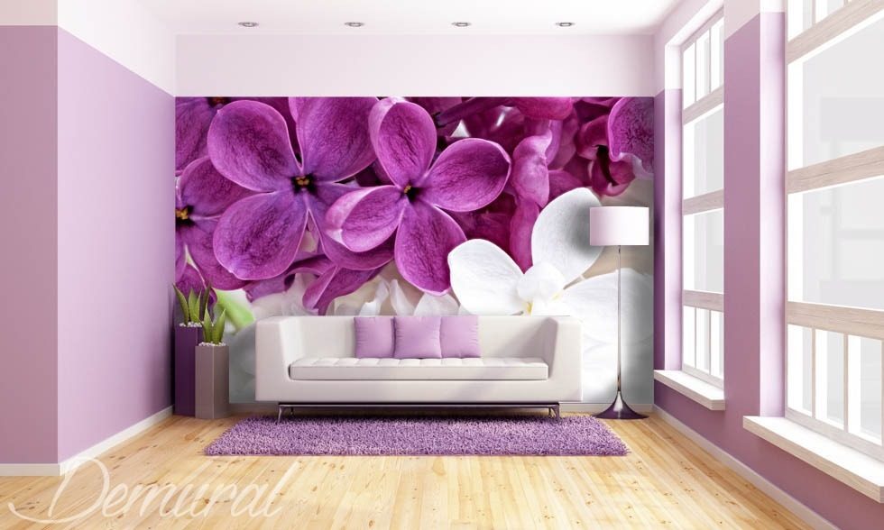 Violettes du salon Papiers peints Fleurs Papiers peints Demural