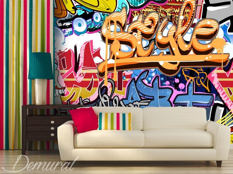 Style entre les générations Graffiti Papiers peints Papiers peints Demural