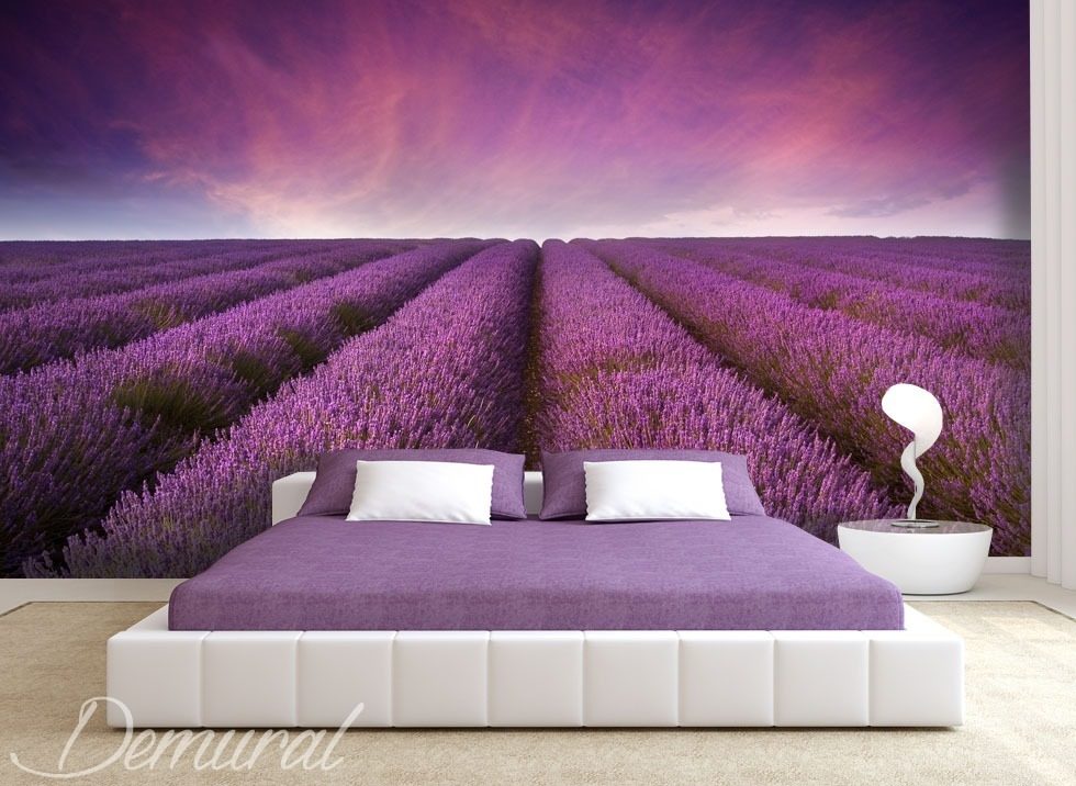 Fantaisie violette Papiers peints Provence Papiers peints Demural