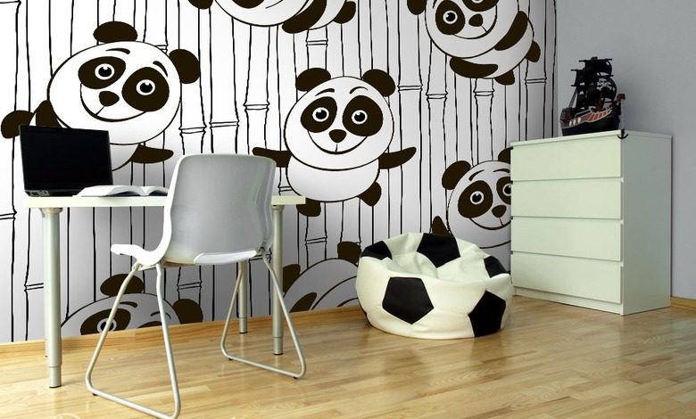 panda joyeux papiers peints oriental papiers peints demural