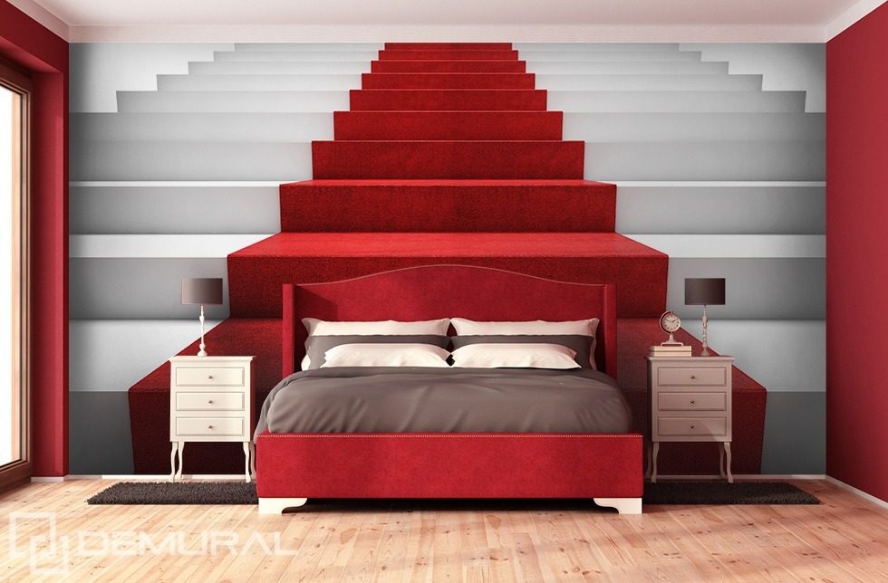 Sur le tapis rouge Escalier papiers peints Papiers peints Demural