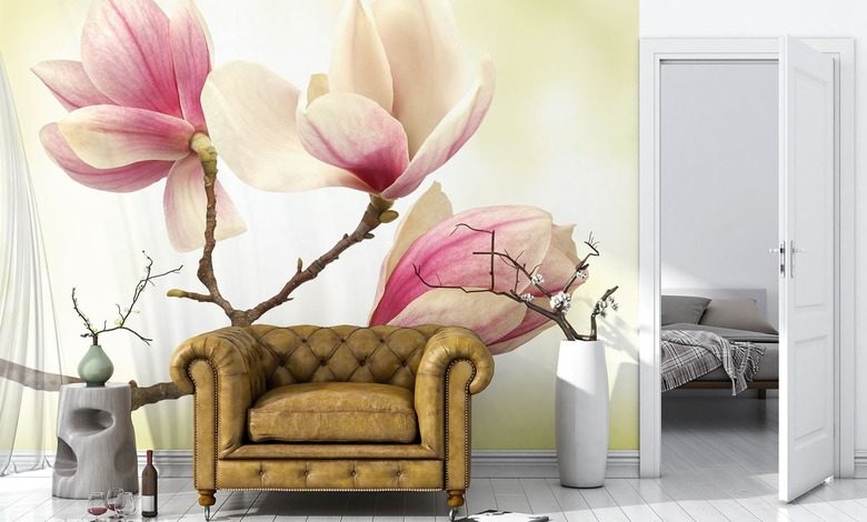 magnolia plus haut degre de la douceur papiers peints fleurs papiers peints demural
