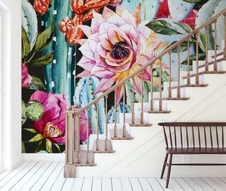 impressions florales papier peint pour le salon papiers peints demural